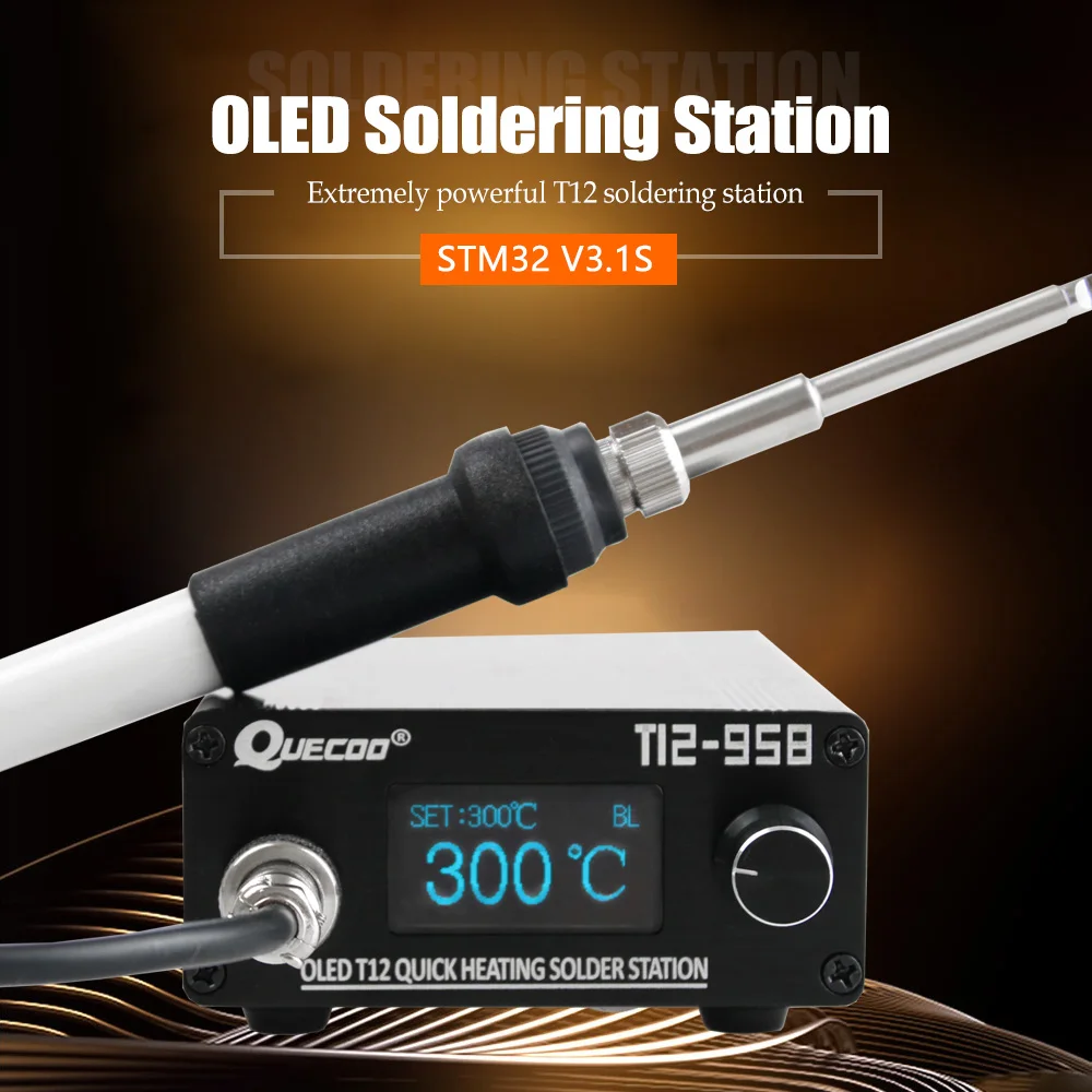 

Digital Soldering Adjustable Inch Temperature Iron Station Welding Electronic Controller Solder Kit 1.3 Tool