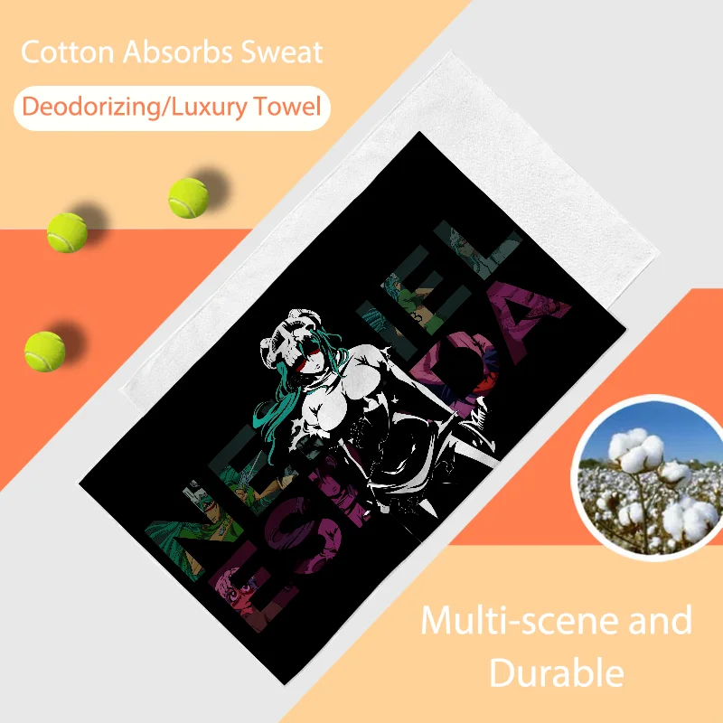 Полотенце в стиле аниме Nelliel B-Bleach хлопковое полотенце премиум-класса из