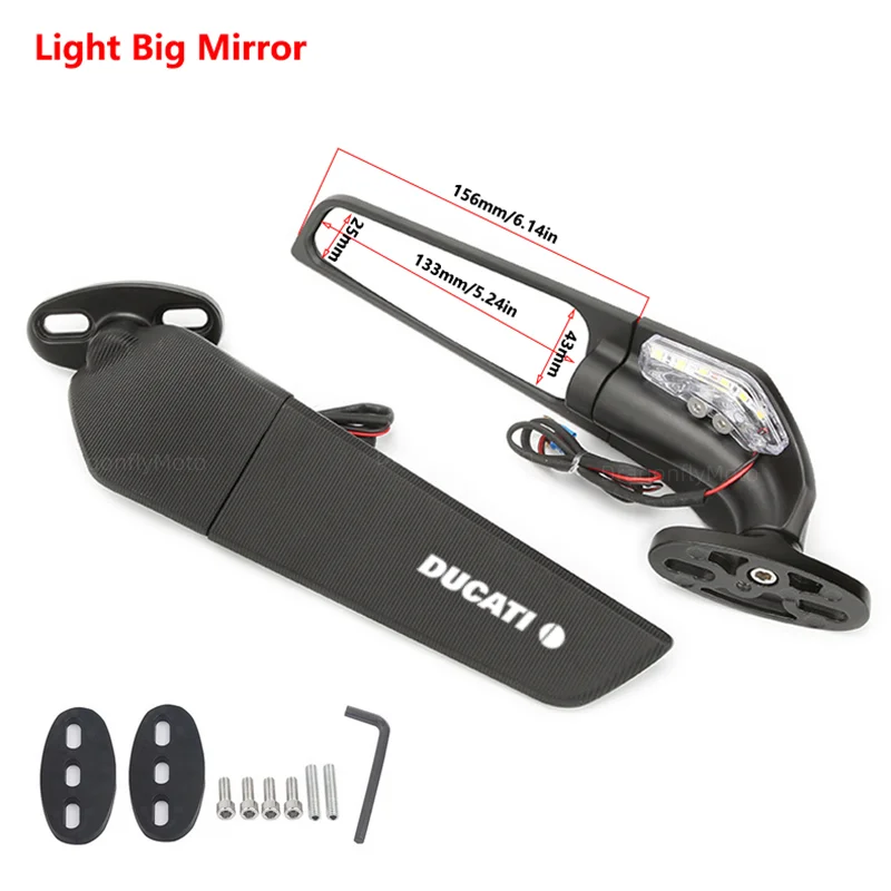 

Для Ducati 848 916 996 998 999 Panigale 1198 1098 мотоциклетное зеркало модифицированное ветрокрыло регулируемое вращающееся зеркало заднего вида