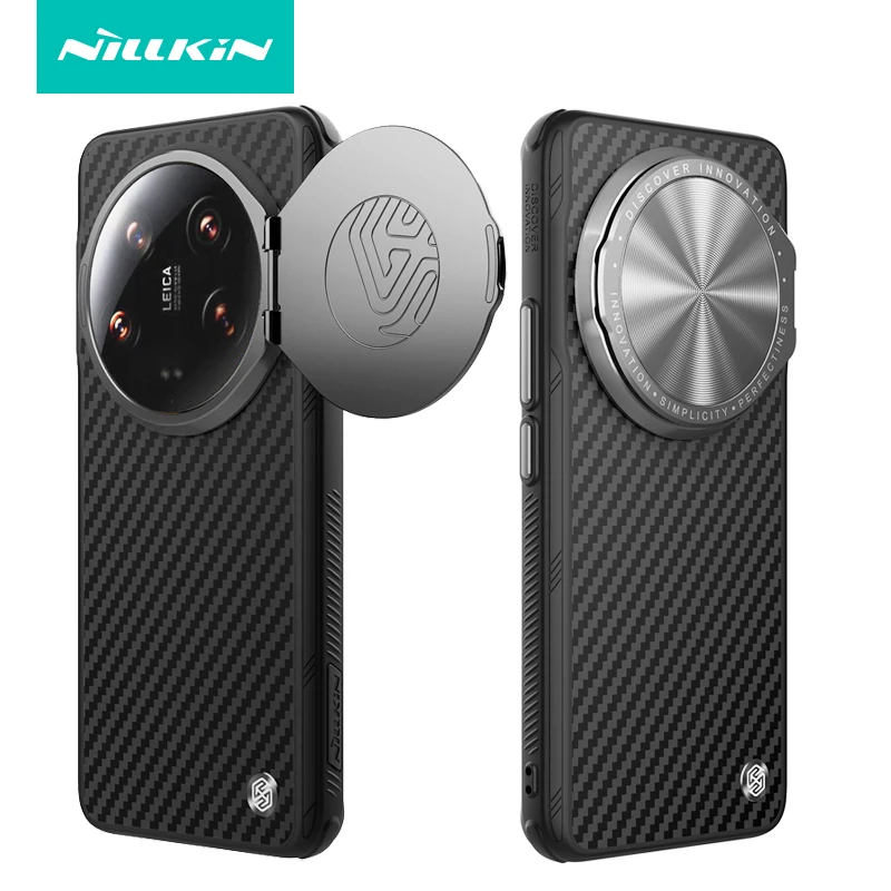 Чехол Nillkin для Xiaomi 14 Ultra магнитный кевларовый чехол из углеродного арамидного