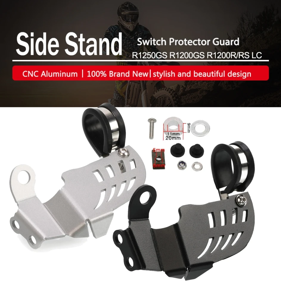 

For BMW R1250GS R1200GS ADV R1200R R1200RS LC Adventure R1250R R1250RS Sidestand Side Stand Switch Protector Guard Cover Cap