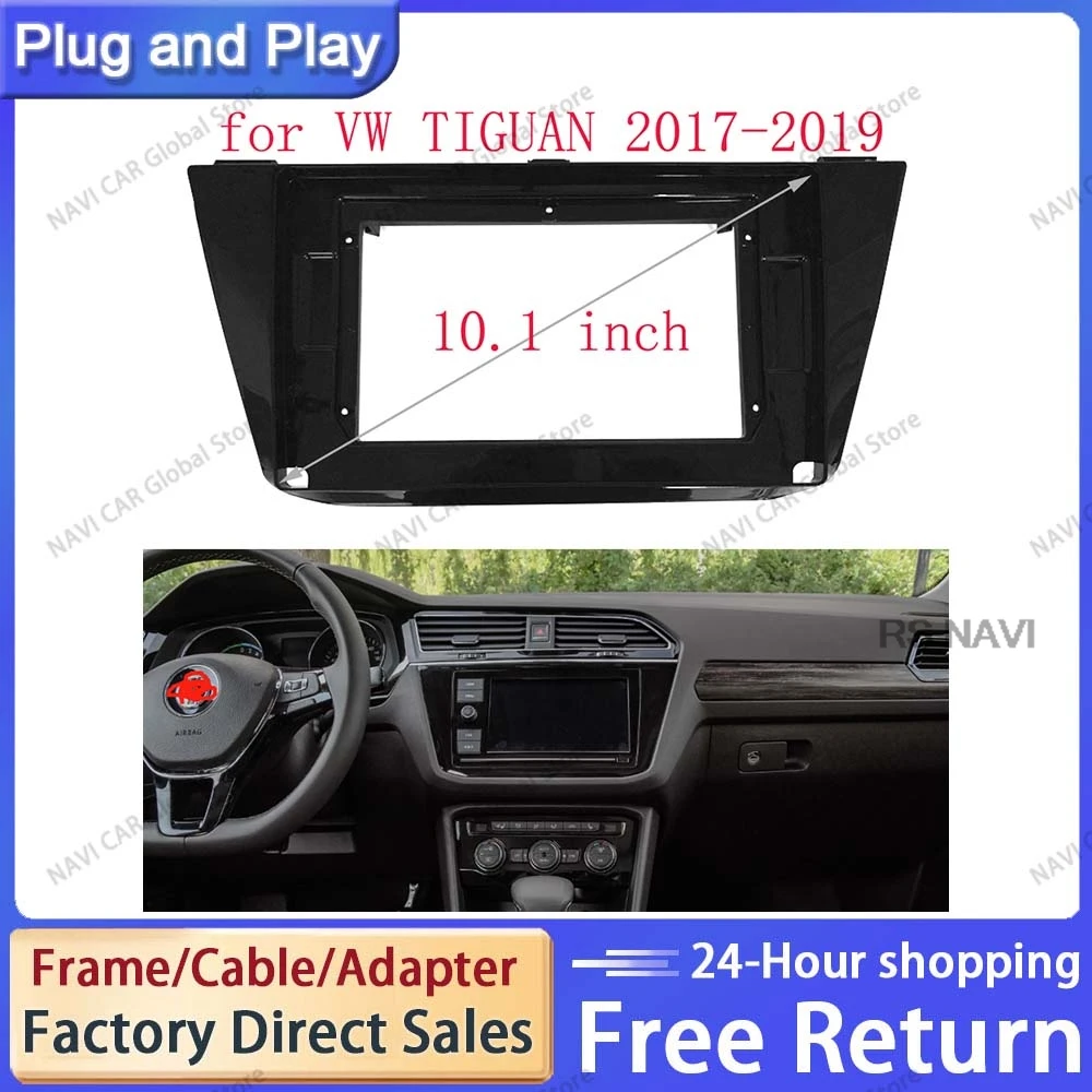 Автомобильный радиоприемник NAVI 2 Din 10 дюймов облицовка для VW TIGUAN 2017-2019 рамка