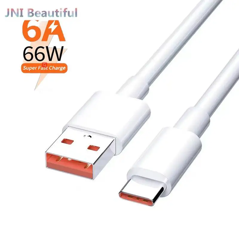 

1PC 1/1.5mile 6A 66W USB Type-c Super Fast Charge Cable For Smartphone Charger Hot Sale