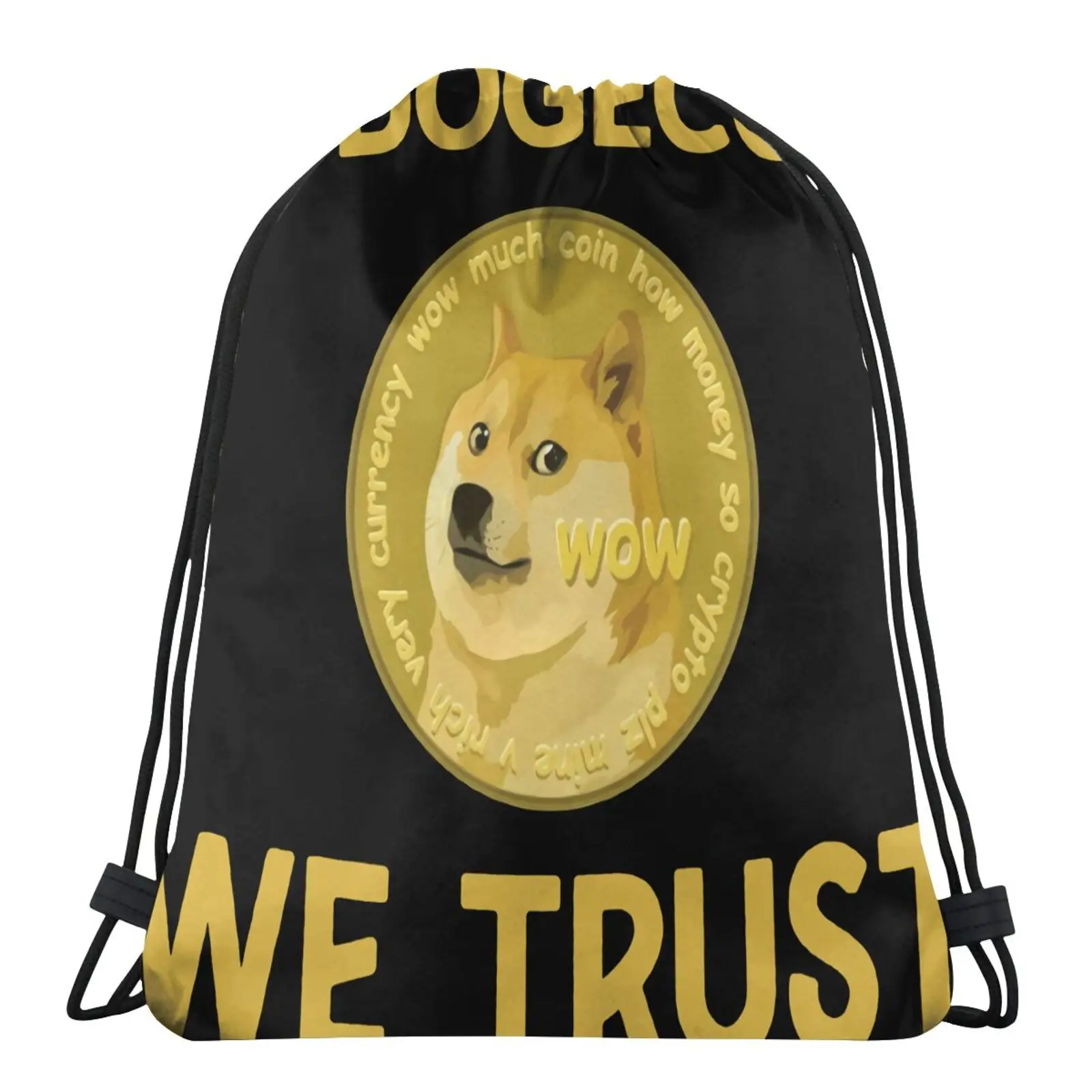 

Dogecoin в Dogecoin, мы доверяем, сумки на День Св. Валентина для мужчин, искусственный Рождественский мешок, Пользовательский логотип, сумка для экр...