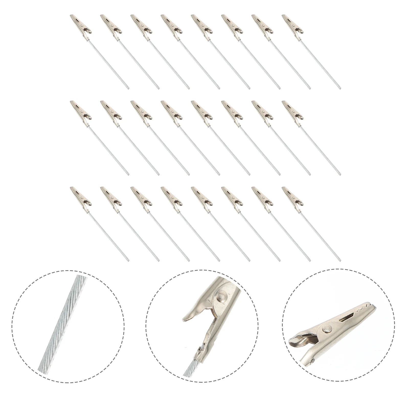 

100 Pcs Crocodile Mouth Note Holder Clamp Memo Metal Iron Wire Alligator Clips Photo