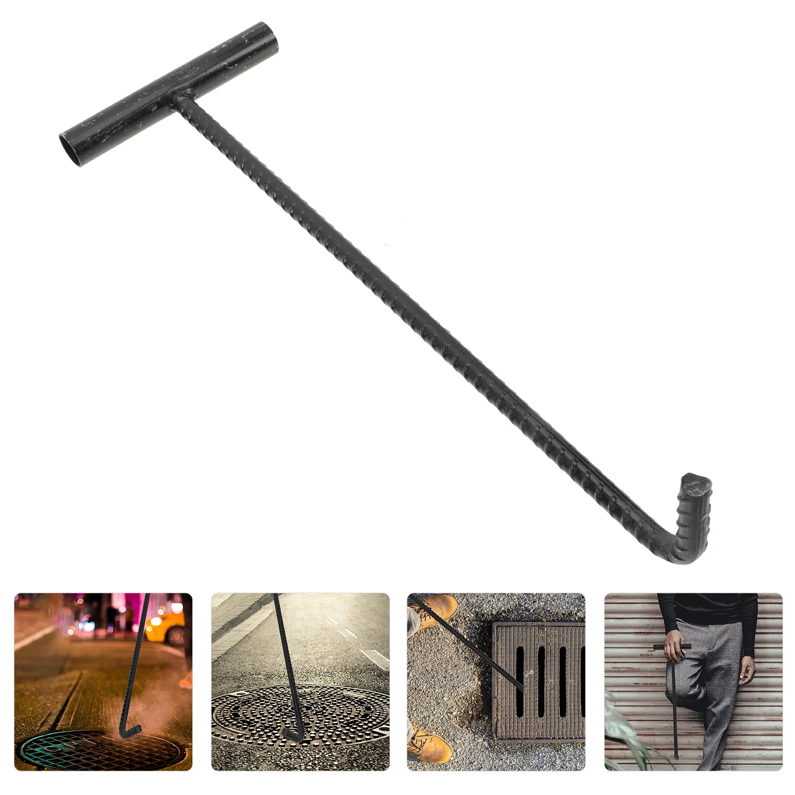 

Rolling Door Hook Metal S Hooks Manhole Lid Opener Metal Trash Can Roller Shutter Hook Puller Manhole Lifting Hooks