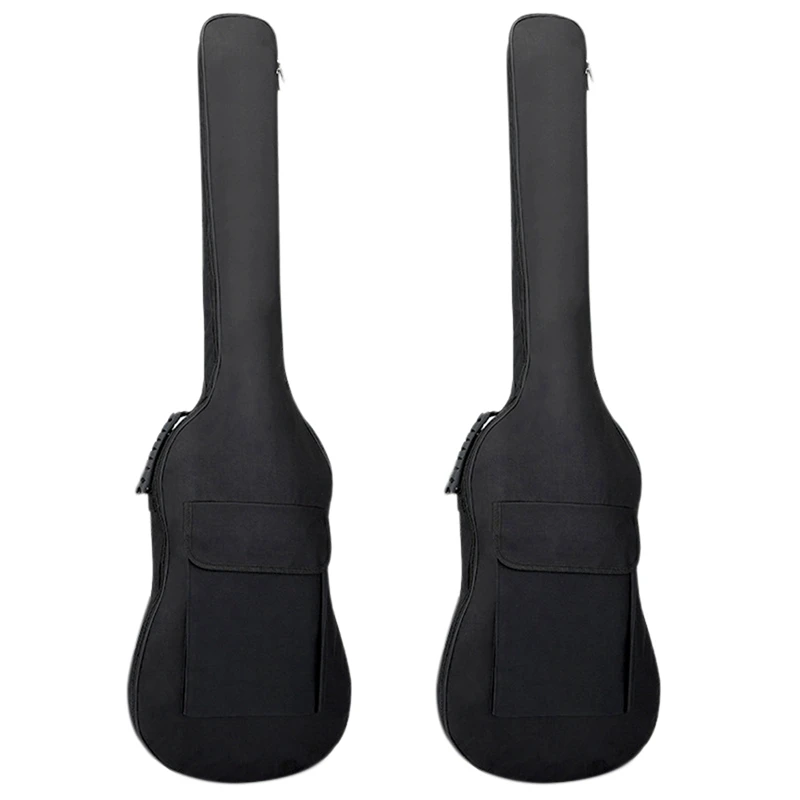 

Hot AD-2X Electric Bass Guitar Bag Gig Bag Backpack Padded Soft Case 5Mm Padding Lightweight Waterproof Backpack