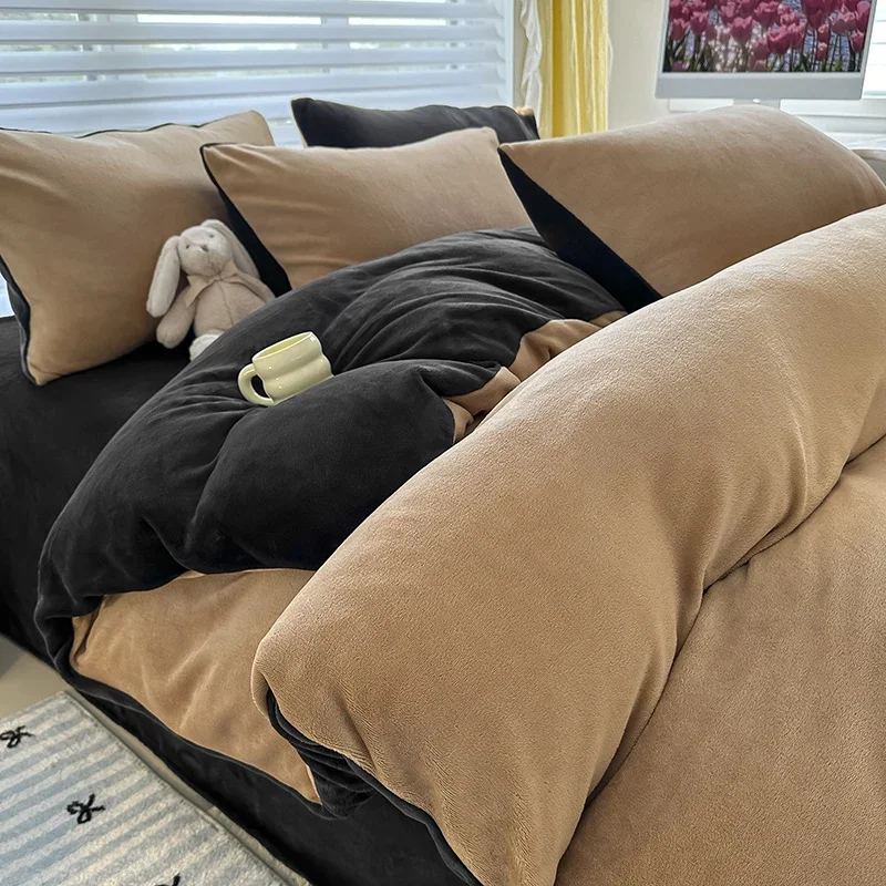 Зимний класс А экологически чистый комплект двойного постельного белья для