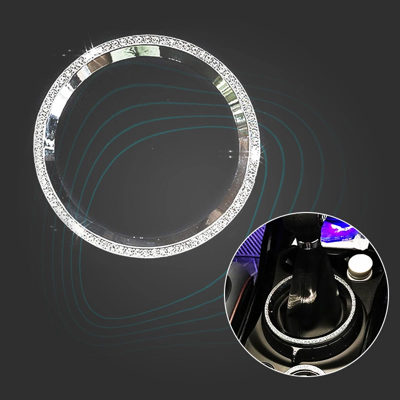 

For Mini Cooper R55 R56 Zinc Alloy Ring Crystal Gear Decoration