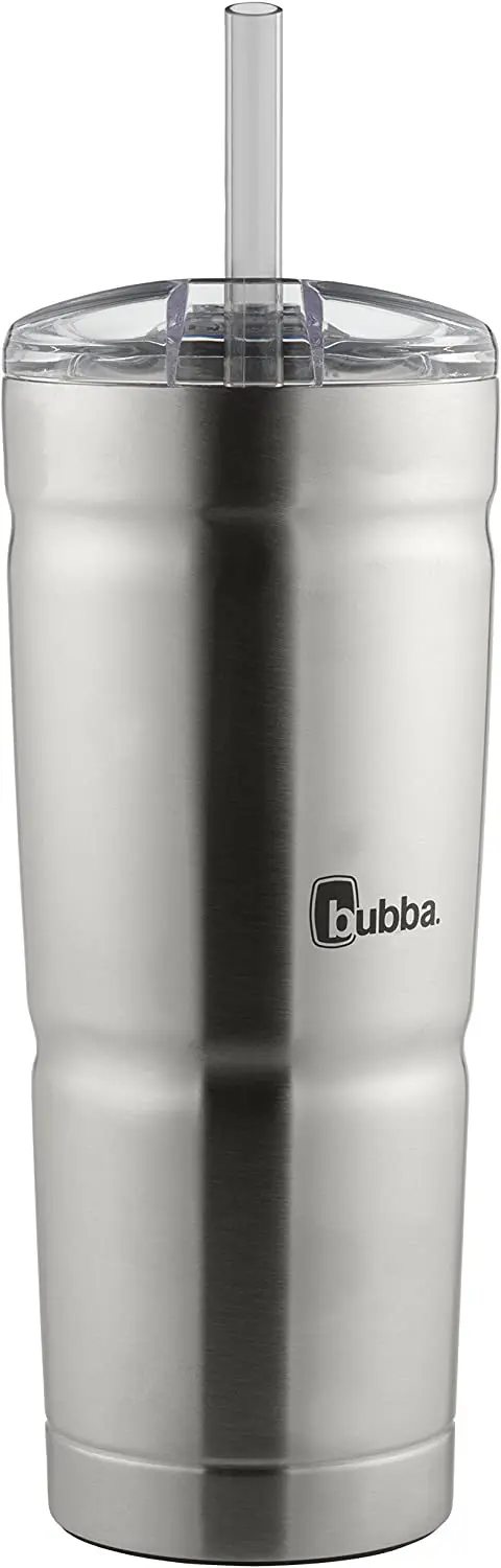 

Copo de aço inoxidável térmico Bubba Envy S com canudo, 710 , tampa transparente