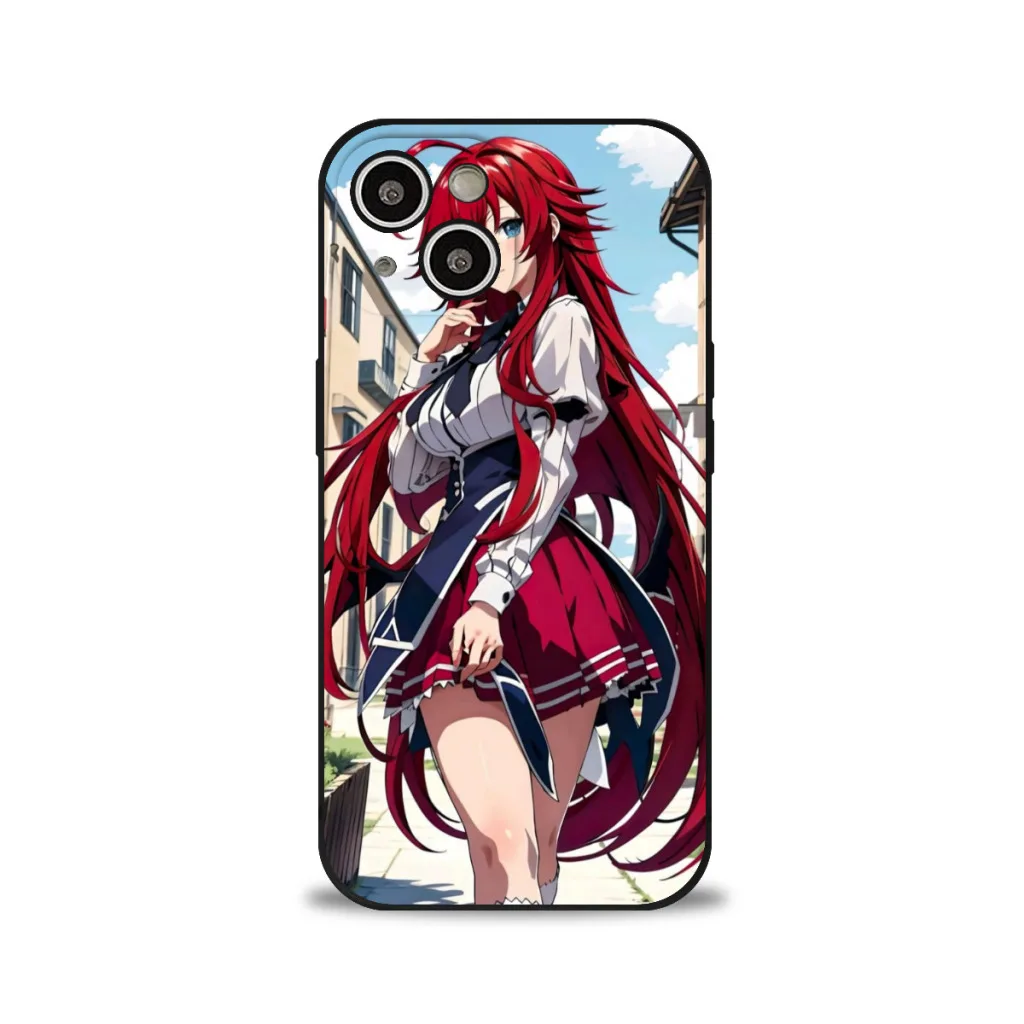 Чехол для телефона iPhone 15 Pro Max Plus мягкий силиконовый чехол Demon High School DxD Liyas