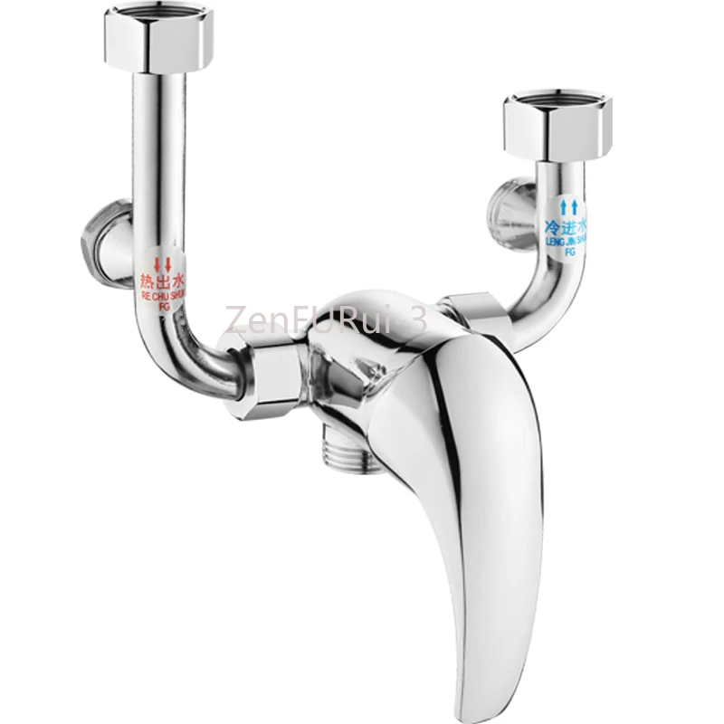 

Electric water heater mixing valve hot and cold water faucet accessories with Daquan U-shaped exposed shower