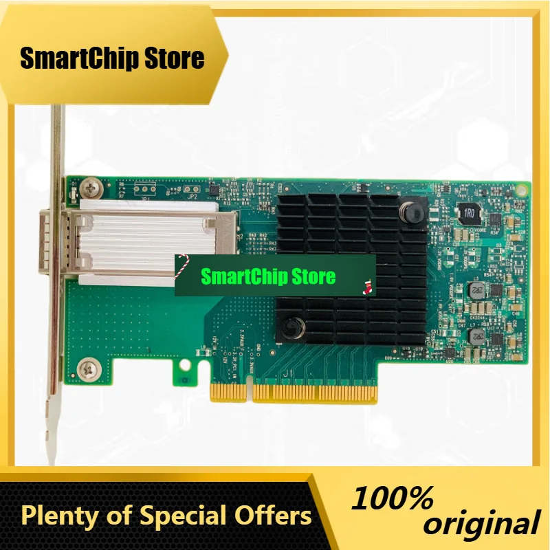 Фото Почти новая сетевая интерфейсная карта Mellanox Mcx4131a-bcat Connectx-4 Lx En, 40GbE, однопортовая, QSFP28, PCIe 3.0 x8 №1