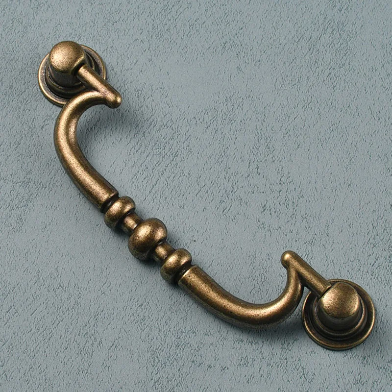 Ручка ручки для кухонного шкафа ящиков из цинкового сплава дверная ручка