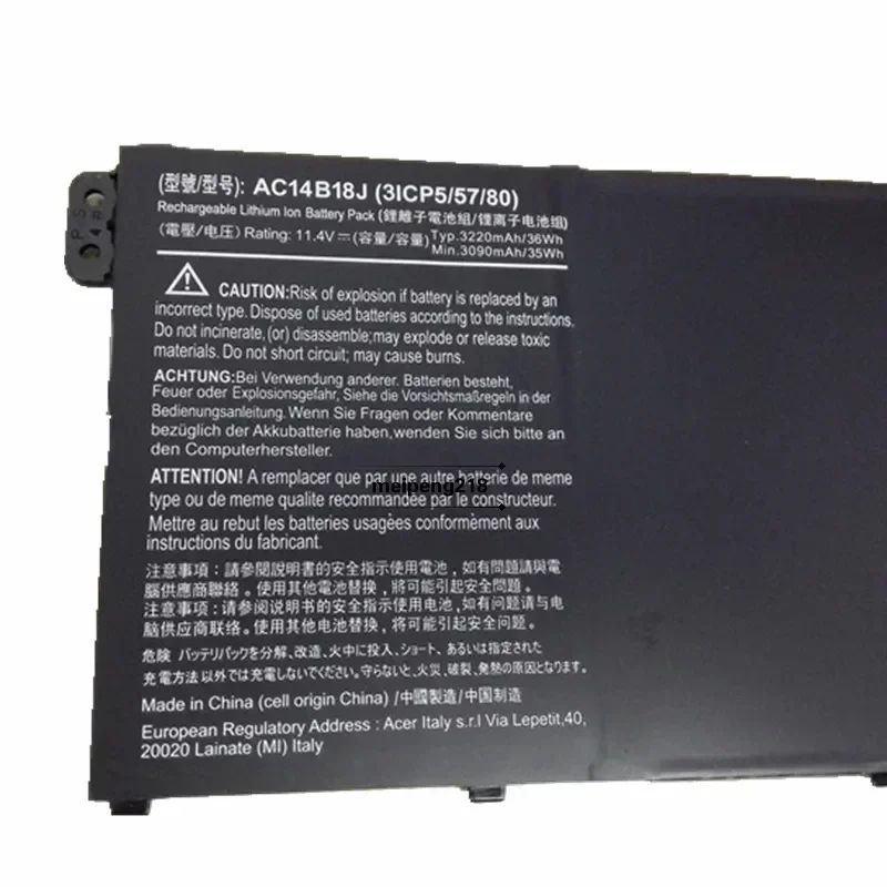 Аккумуляторы для ноутбука Acer Aspire E11 E3-112 B115 Ac14b13j B18j