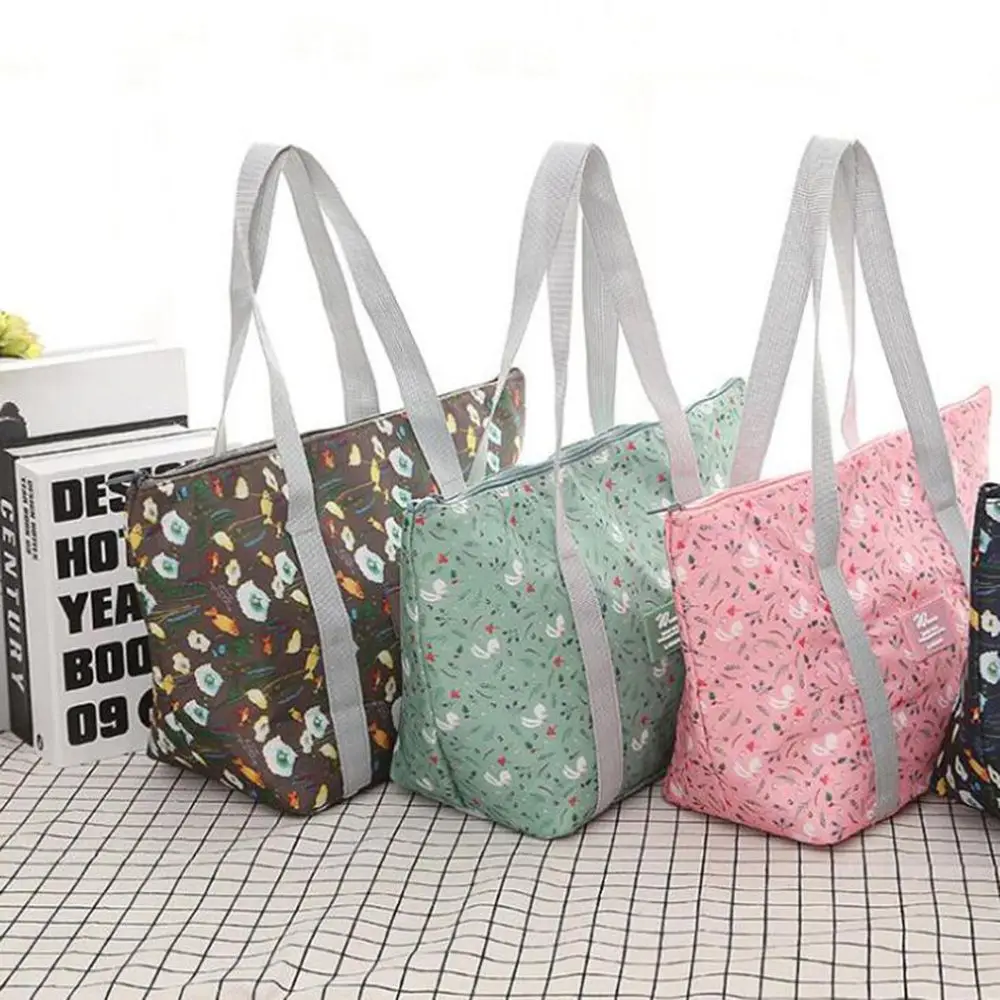 

Portable Cooler Tote Foldable Thermal Insulated Lunch Bag Food Storage Bag Cooler Bag Tote Outdoor Camping Picnic Bag