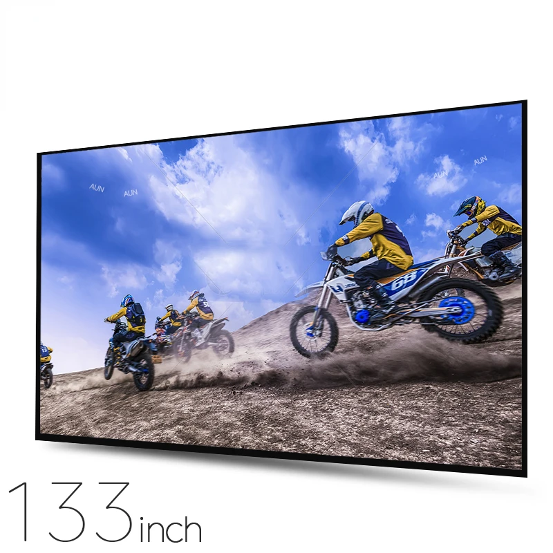 

Thicken Projector Screen 100/120/133 inch 16:9 Foldable Portable White cloth material for 4K Full HD Home theater