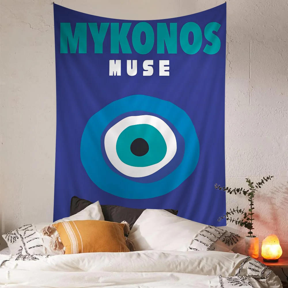 Графический Декор Майами искусство аниме гобелен подвесной Таро хиппи Фотофон