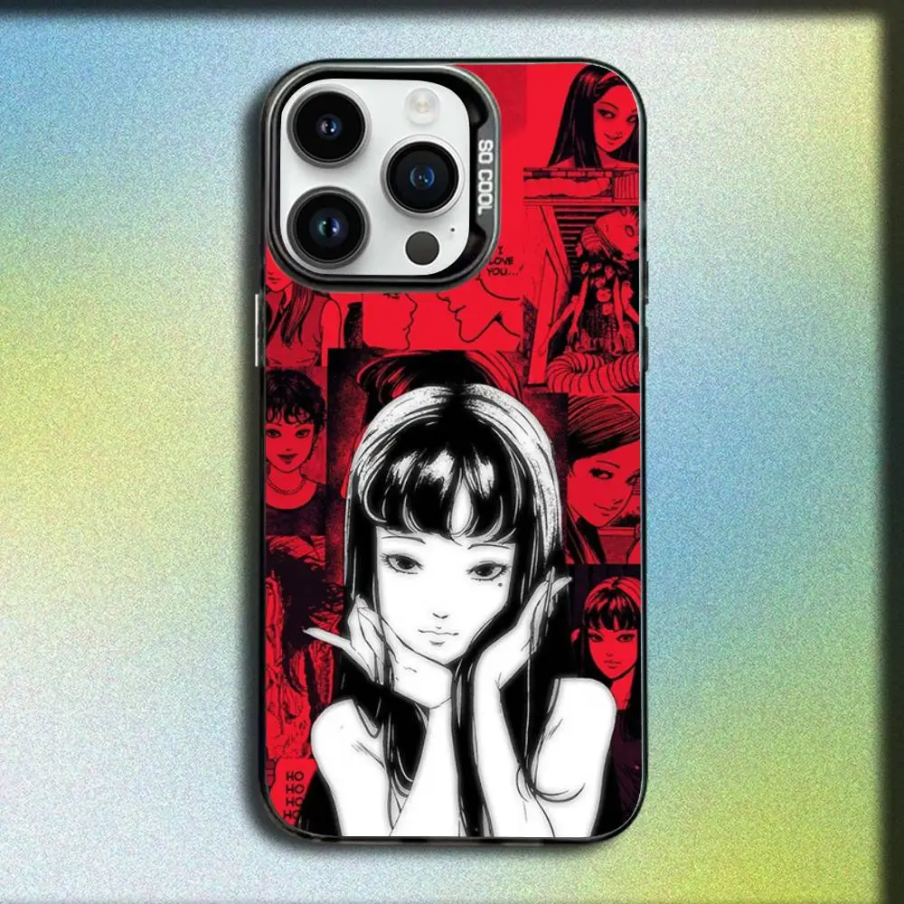 Фото Чехол для телефона J-Junji Tomie C-Comics Ito для iPhone 17, 16, 15, 14, 13, 12, 11, Pro, Max, Plus, E, SE4, Air, Mini, черный, IMD Box №3