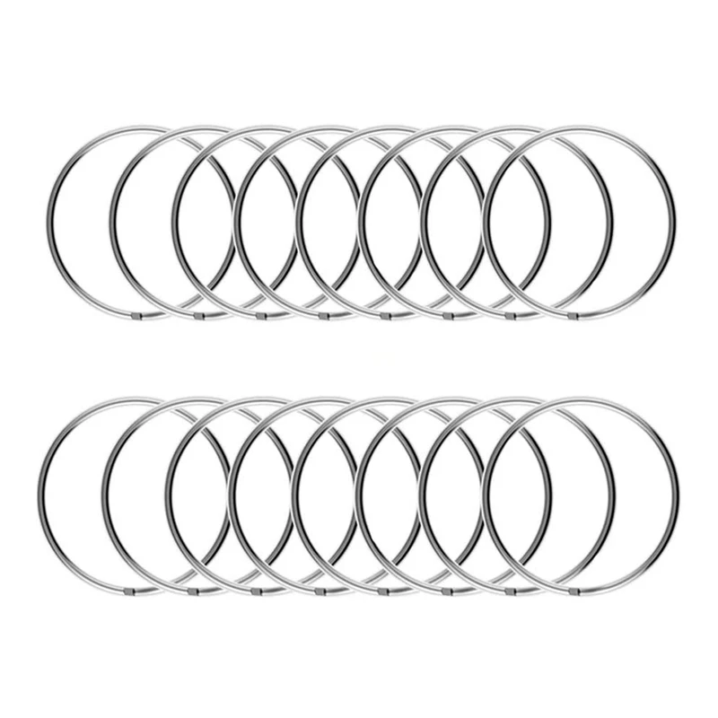 

100PCS, Key Ring Open Metal Key Ring Flat Ring For Household Car Keychain