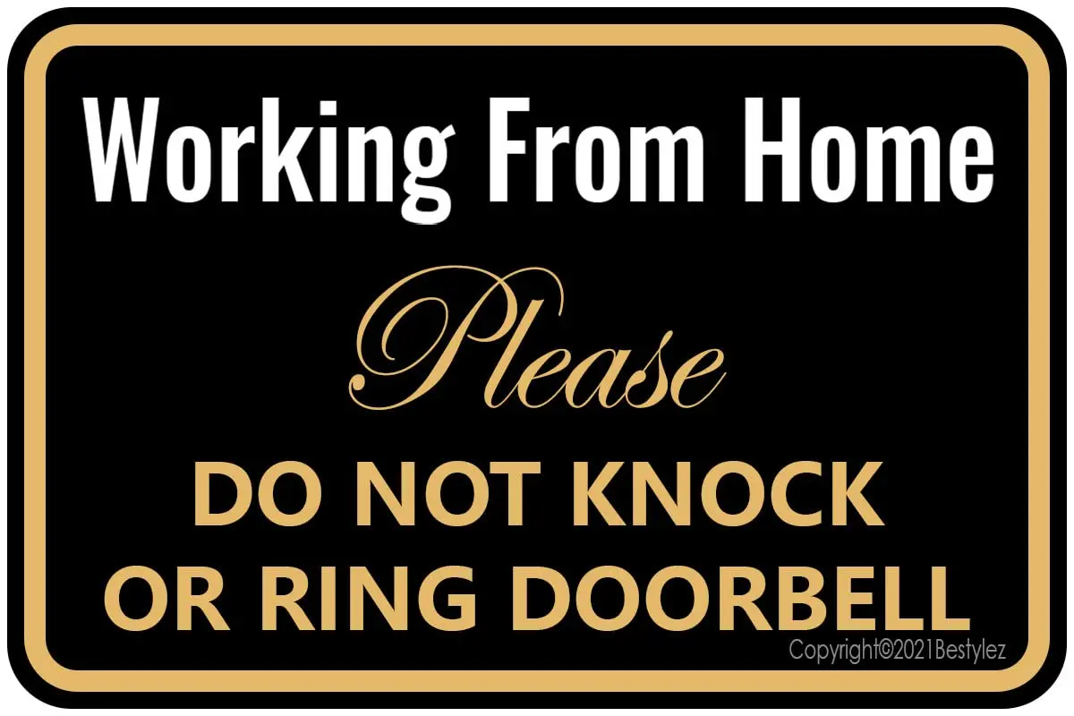 Работа от домашнего знака-не ударять или не кольцевой дверной звонок-у рабочего