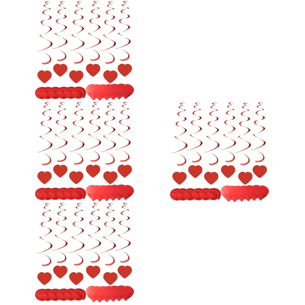 

96 Pcs Valentine Swirls Valentine Spiral Decorations Valentine Decorations Valentine Streamers Valentine Spiral Decor