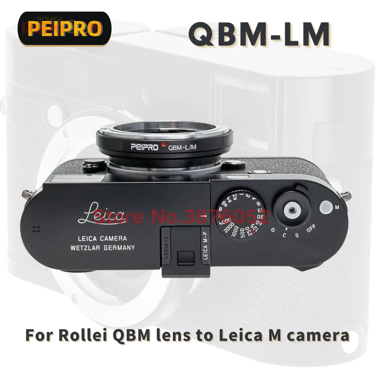 PEIPRO QBM-M Адаптер объектива для Rollei QBM к Leica M