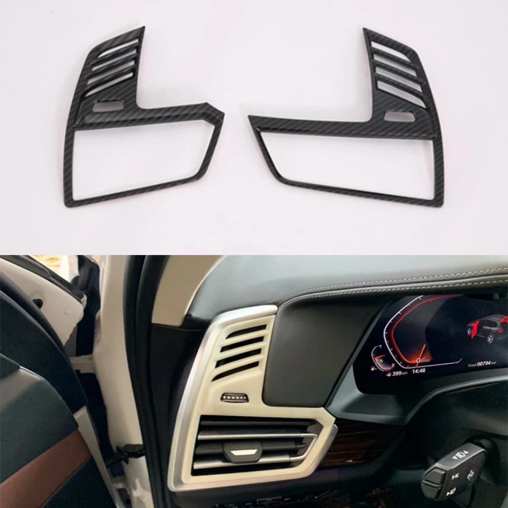 

YAQUICKA для BMW X5 2019-2022 LHD Автомобильная приборная панель, Боковая Крышка вентиляционного отверстия, отделка, стильный ABS автомолдинги