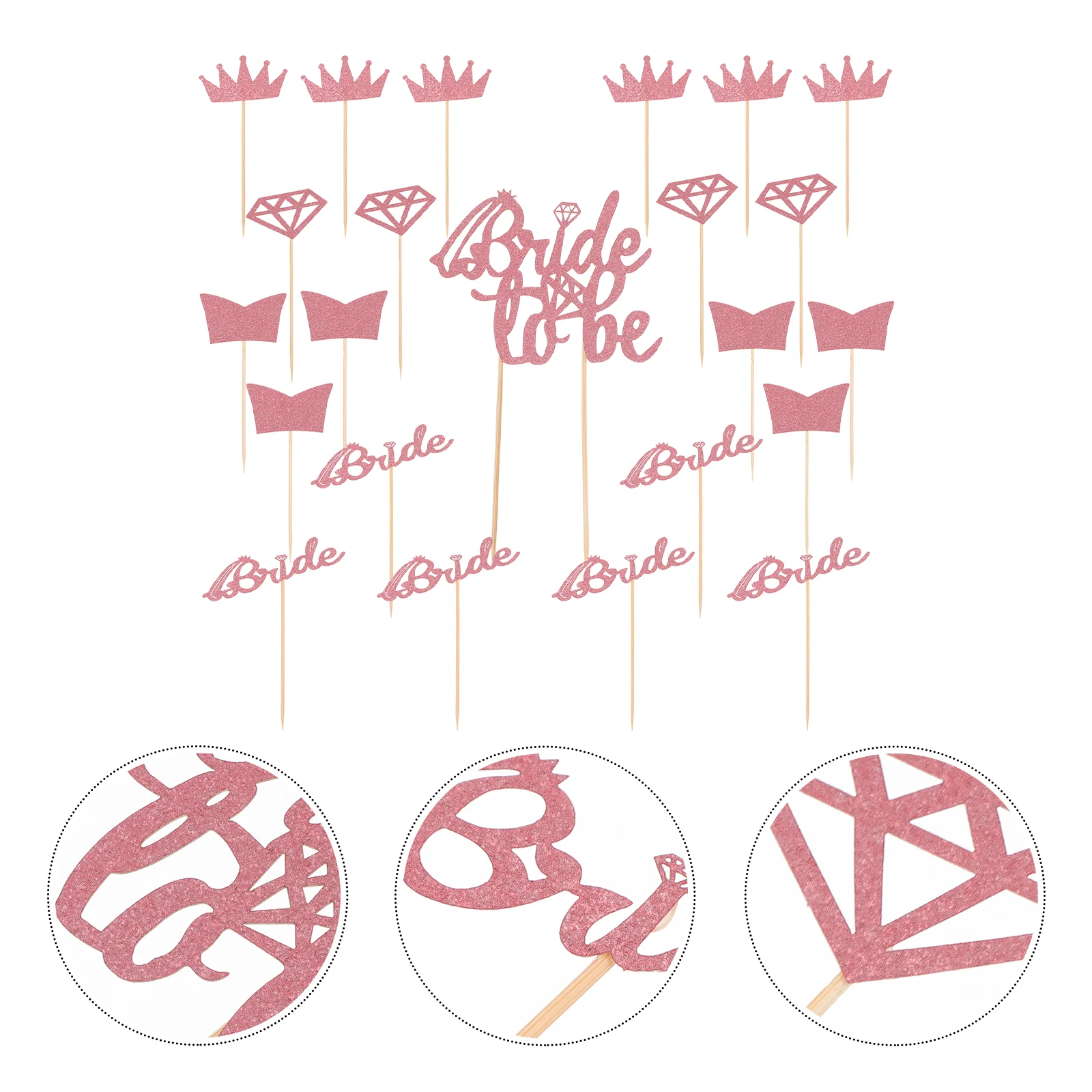 

33pcs Decorative Reusable Cake Picks Cake Decor for Dessert Cupcake Cake