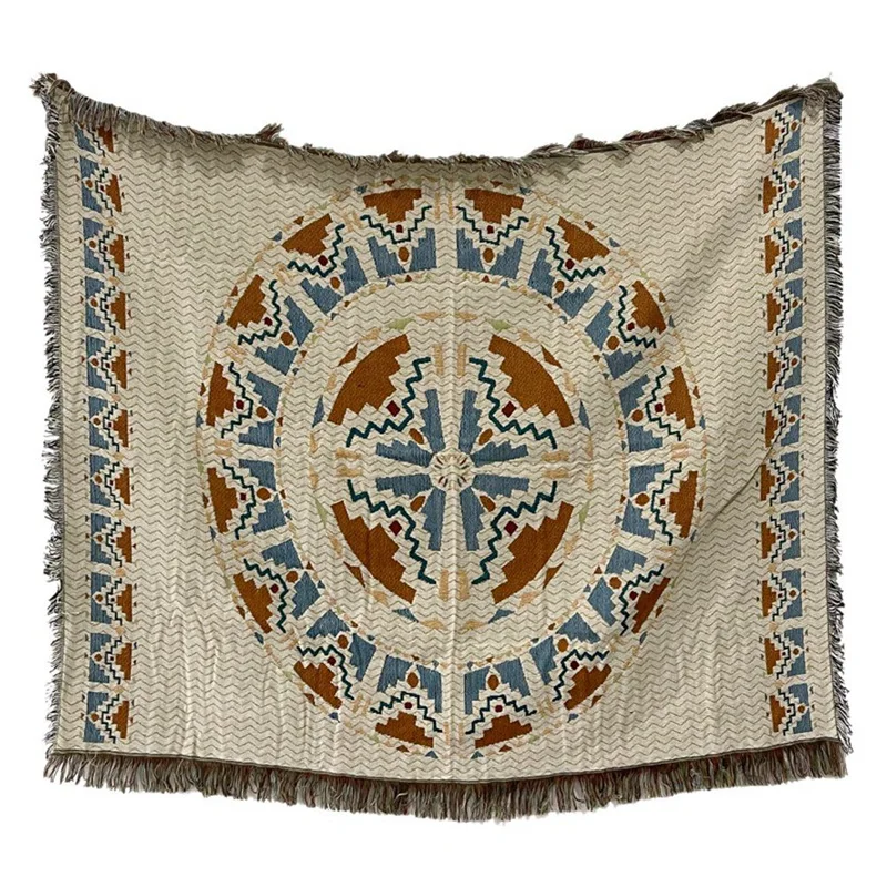 

Bohemian Blanket Leisure Blanket Cover Blanket Tassel Blanket Sofa Towel Thread Blanket Sofa Cover Blanket Tapestry