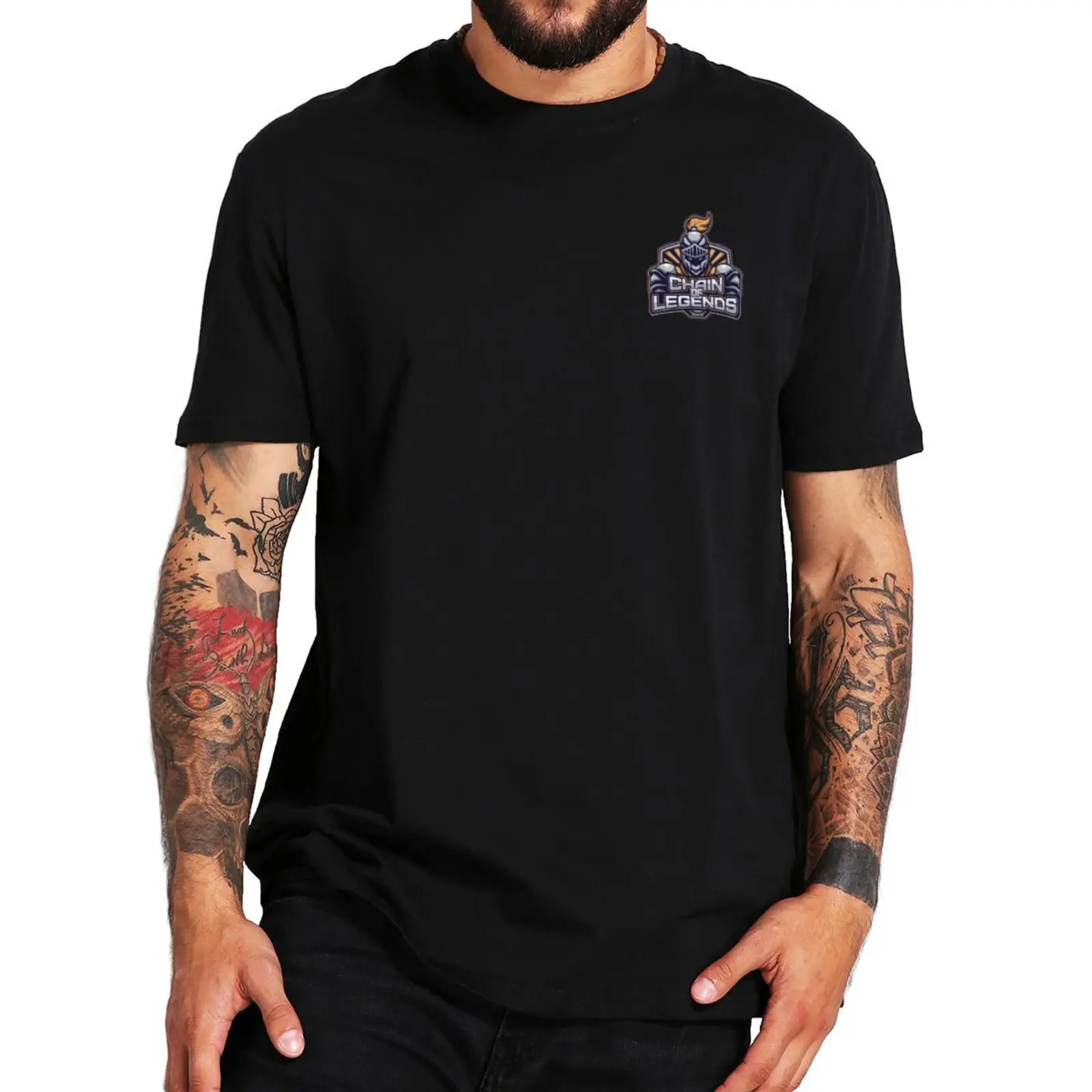 

Chain of Legends T Shirt Non-fungible Token Game T-Shirt Unisex Novelty Tee Shirt 100% Cotton EU Siz Tee
