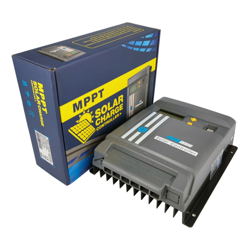 

12V 24V MPPT Solar Controller 40Amp Solar Panel Charge Discharge Controller Regulator 5V 2A Dual USB With WIFI APP Monitor