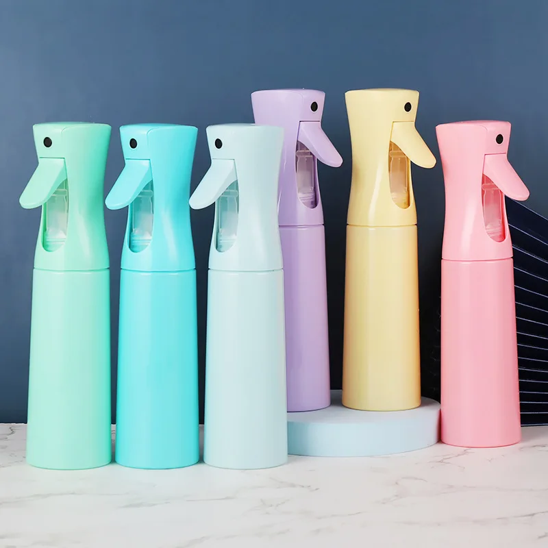 

200/300ML Hairdressing Spray Bottle Stylist Hair Refillable Bottles Plastic Sprayer High Continuous Pressure Water Spray Bottle