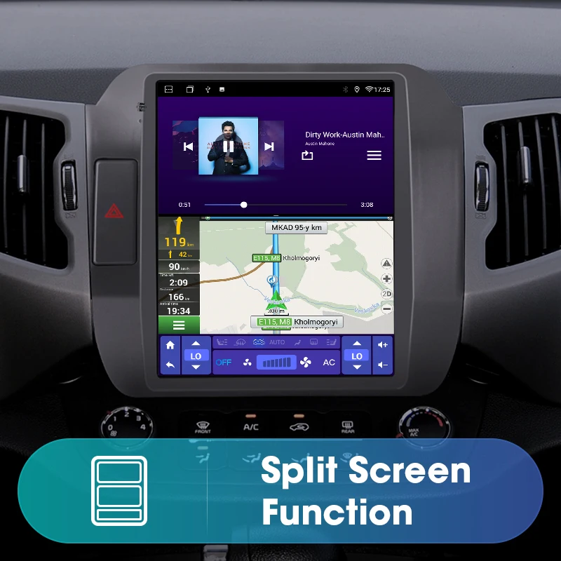 $82.68 JMCQ 2 Din Android Car Radio Multimedia Video Player For KIA Sportage 3 SL 2010-2016 For Tesla Style 4G Carplay Stereo Speakers