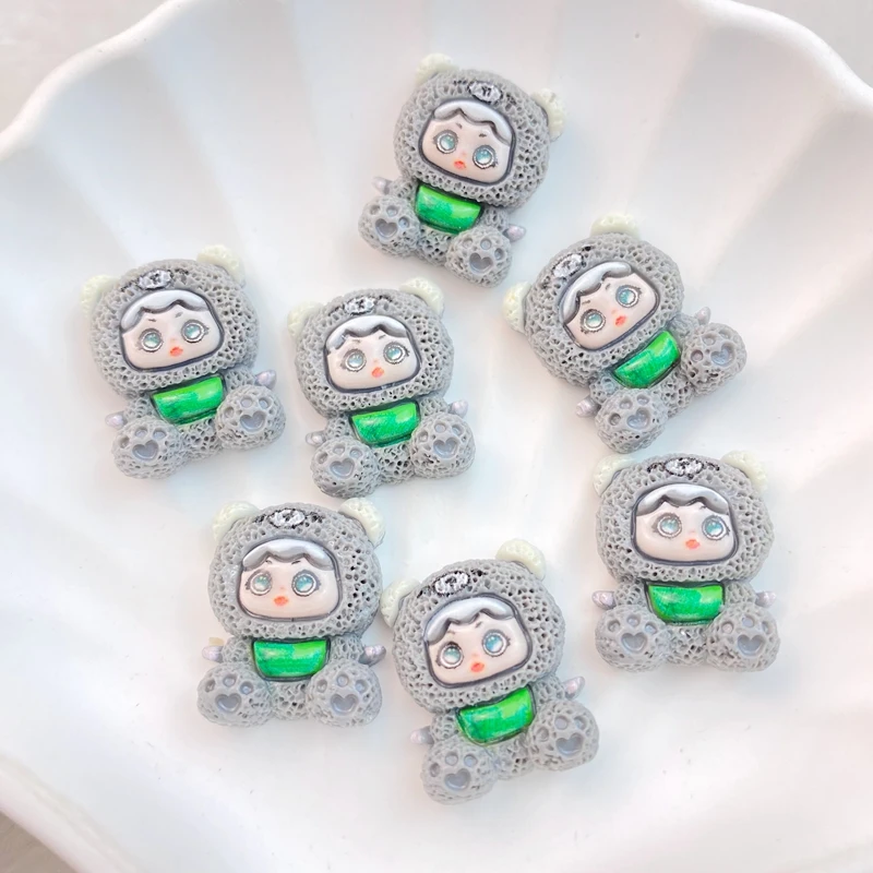 10 шт. новые милые мультяшные кролики собаки кошки серии орнамент с плоской