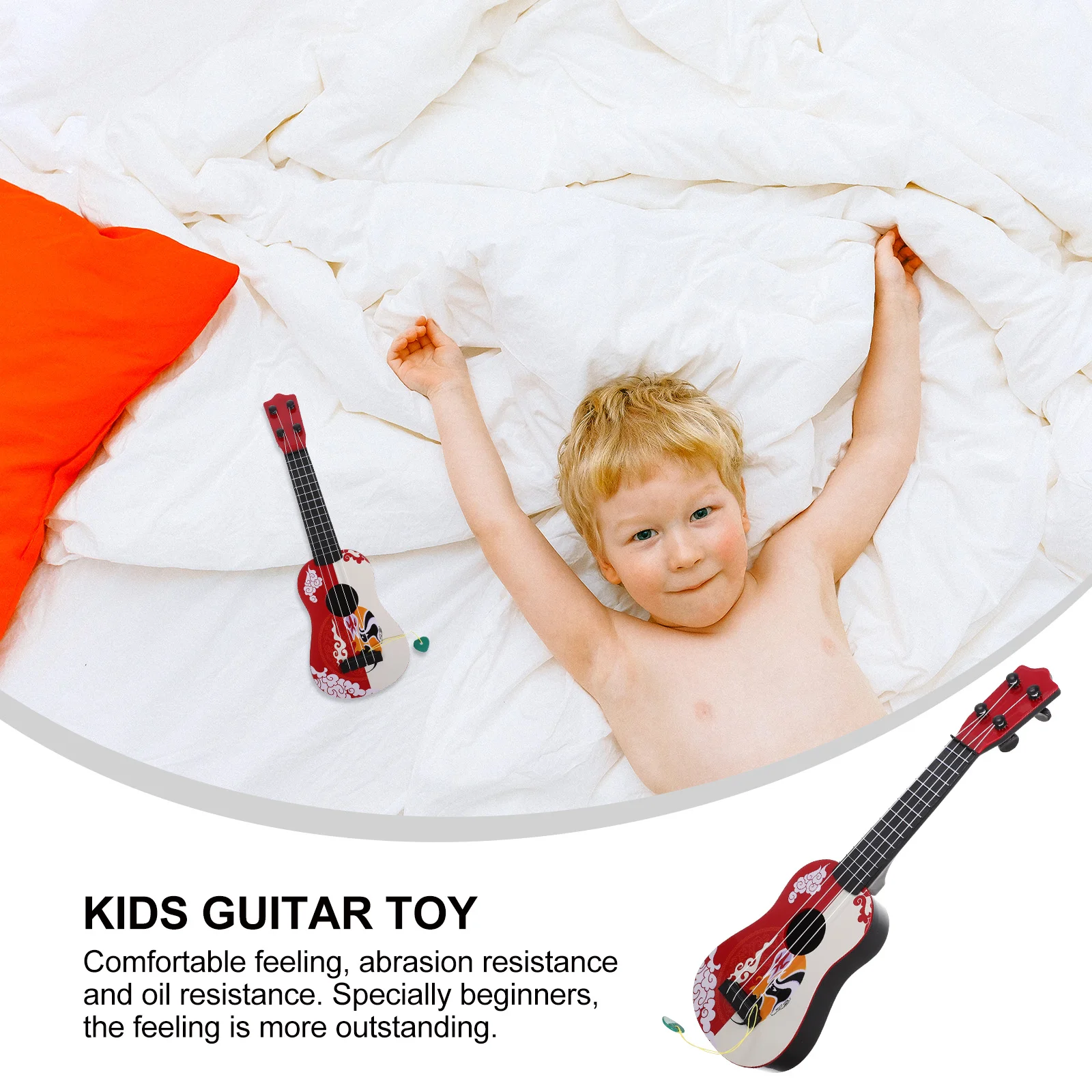 

Simulation Ukulele Plaything Children Kids Toy Plastic Instrument Mini Imitation Guitar Playing Musical Educational Baby Toys