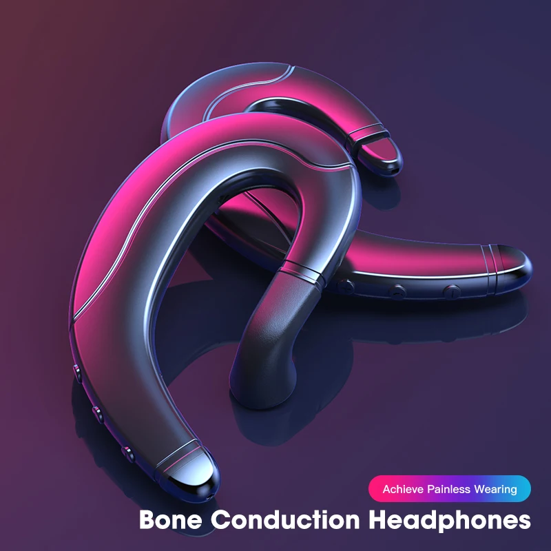 

Bone Conduction Headset TWS BluetoothHeadphone Wireless Earphone Ear Hook Wireless Sport Waterproof Earphones For iPhone Android