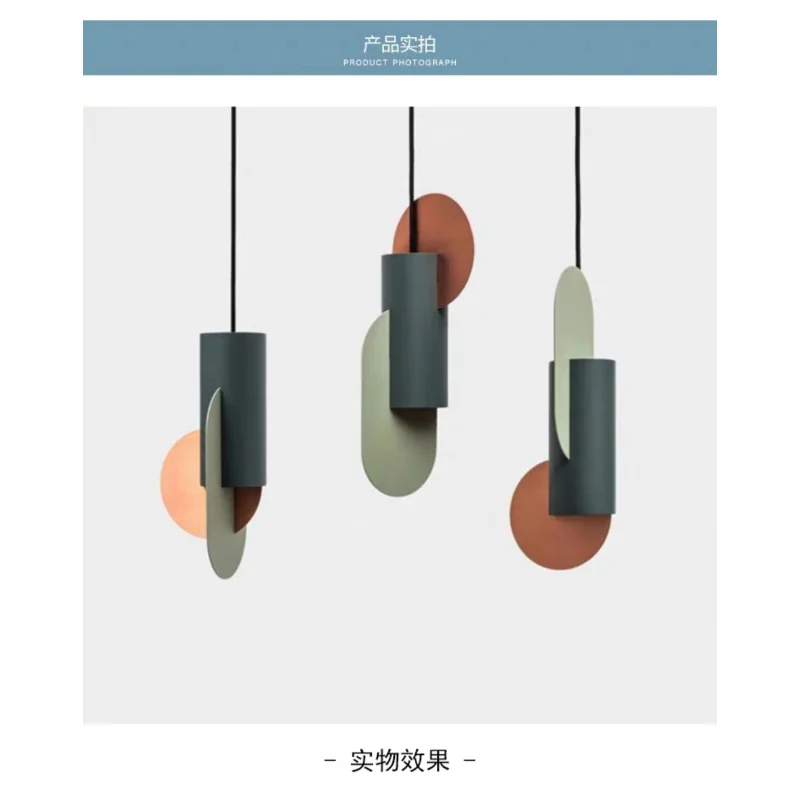 

LED pendant lamp Minimalist Colour Creative Macaron Hanging for Dining Room Bedroom Art Decor Loft Cafe Suspension light