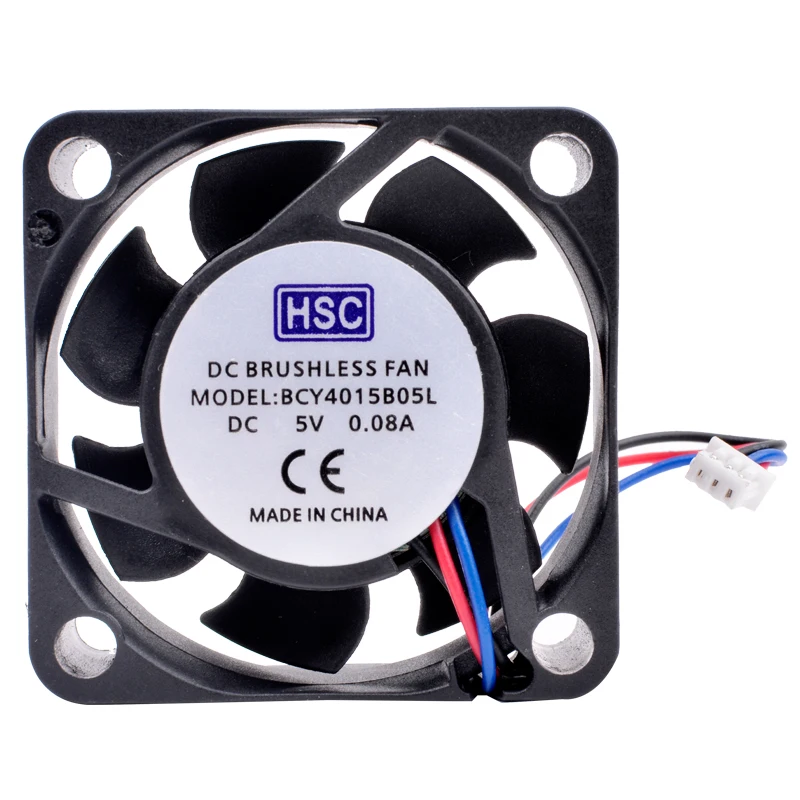 BCY4015B05L новый вентилятор 4 см 40 мм 40x40x15 DC5V 0.08A 3-линейный бесшумный охлаждающий с