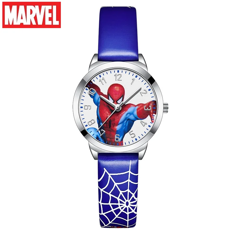 Оригинальные детские кварцевые наручные часы Marvel с изображением Человека-паука