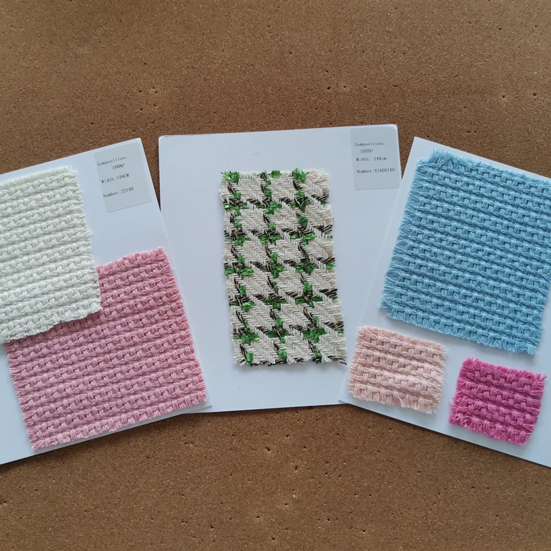 

Small sweet wind fabrics can hair tweed fabric garment bags sweet nai DIY