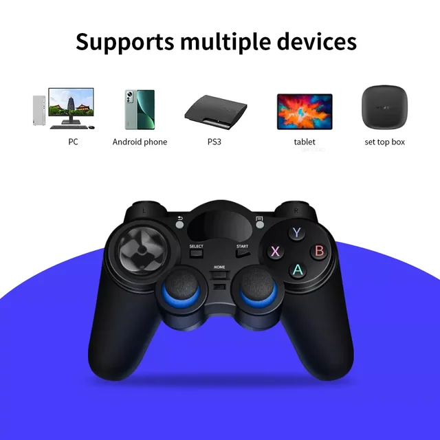 BROODIO Wireless Gamepad Bluetooth Android PC Control Mobile Controller 2.4 G Joystick Joypad With OTG Converter For PS3 TV Box 3