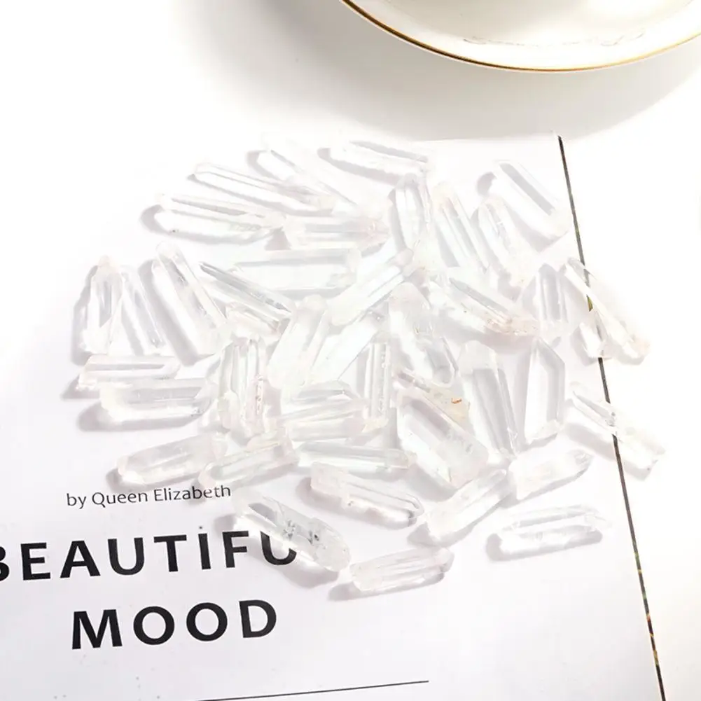 

100g Super Clear Natural Quartz Crystal Point Wand Points Obelisk Healing Stones For Friends Families Home Decor W3t3