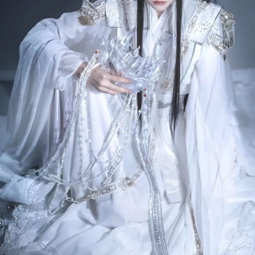 Фото ChuWanning MoRan Chinese TV Antiquities Series 2Ha Immortality chu wanning Cosplay chu wanning Costume White Dress Ancient Hanfu №2