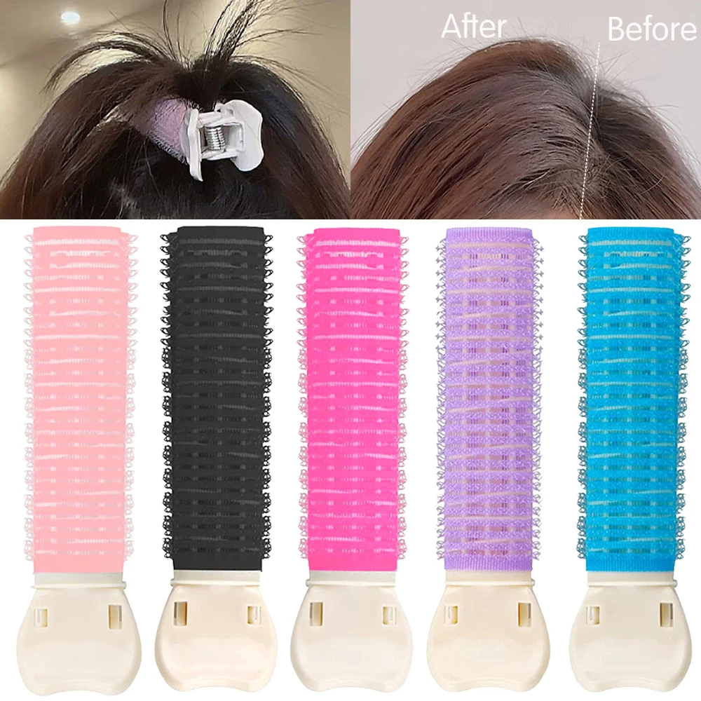 

1/2Pcs Hair Root Fluffy Lazy No Heat Hair Clip Bangs Hairless Curlers Women Curling Roller Hairpin Portable Hair Styling Tools