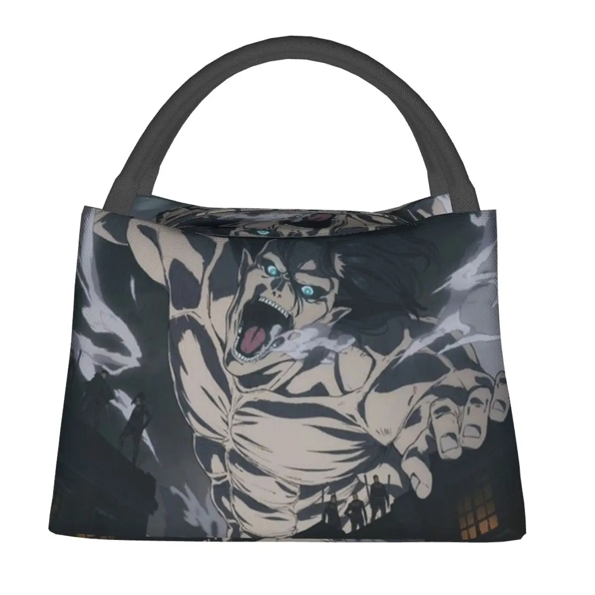 

Attack On Titan Season Four Lunch Bag Cartoon Outdoor Picnic Lunch Box Fashion Designer Lunch Bags Oxford Convenient Cooler Bag