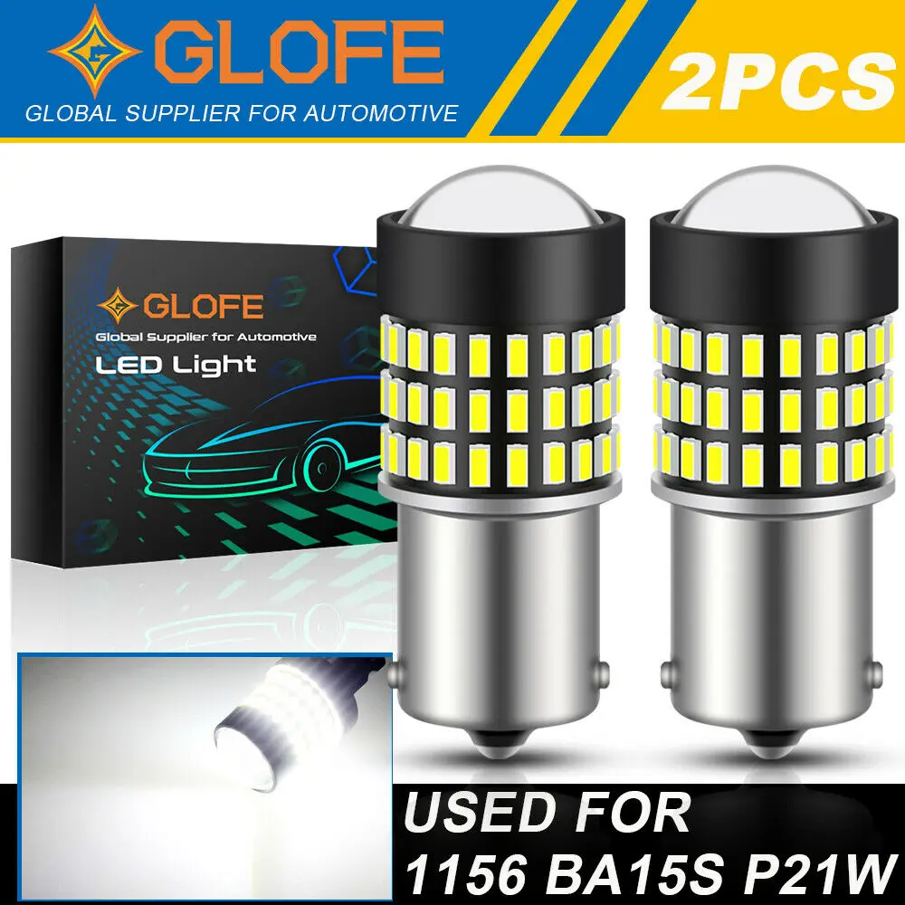 

Glofe 7506 1156 White Led Reverse Backup Light Bulbs For Volkswagen Jetta 85-14