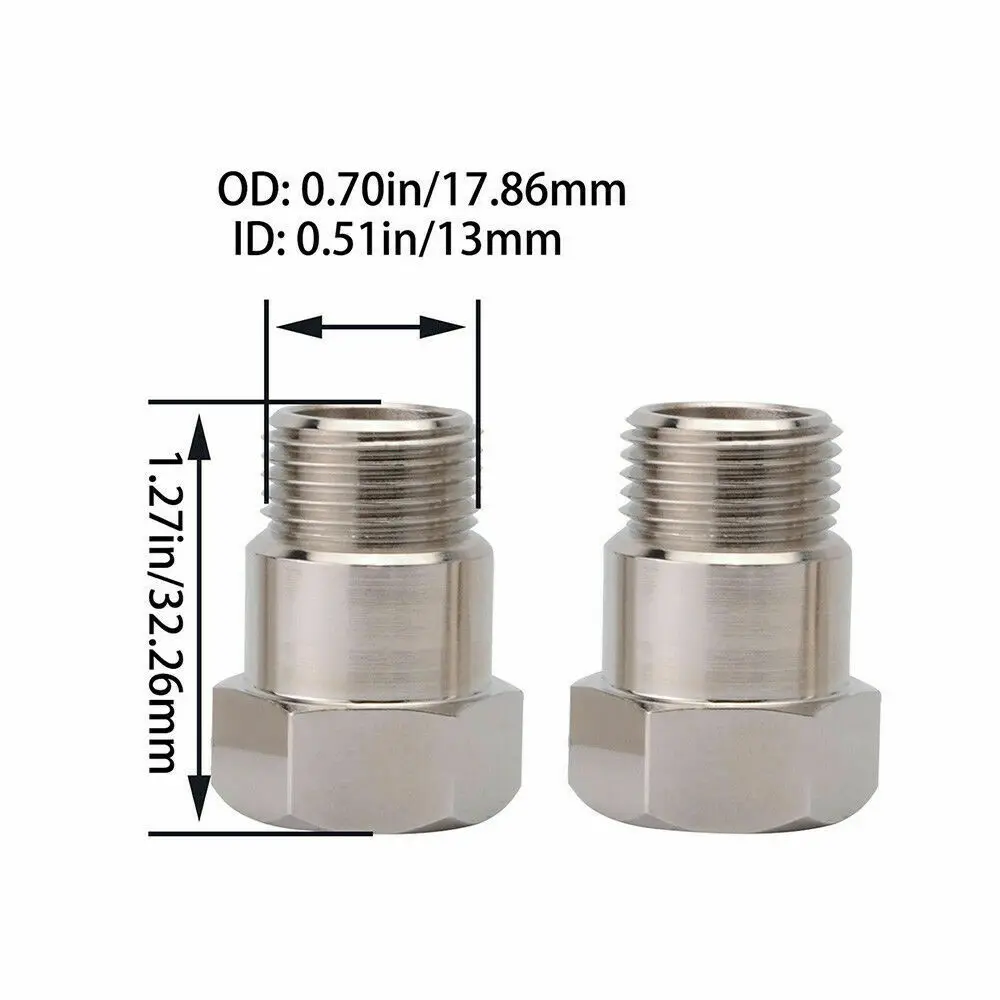 Переходник-удлинитель для тестовых труб датчика кислорода O2 адаптер-распорка M18 X