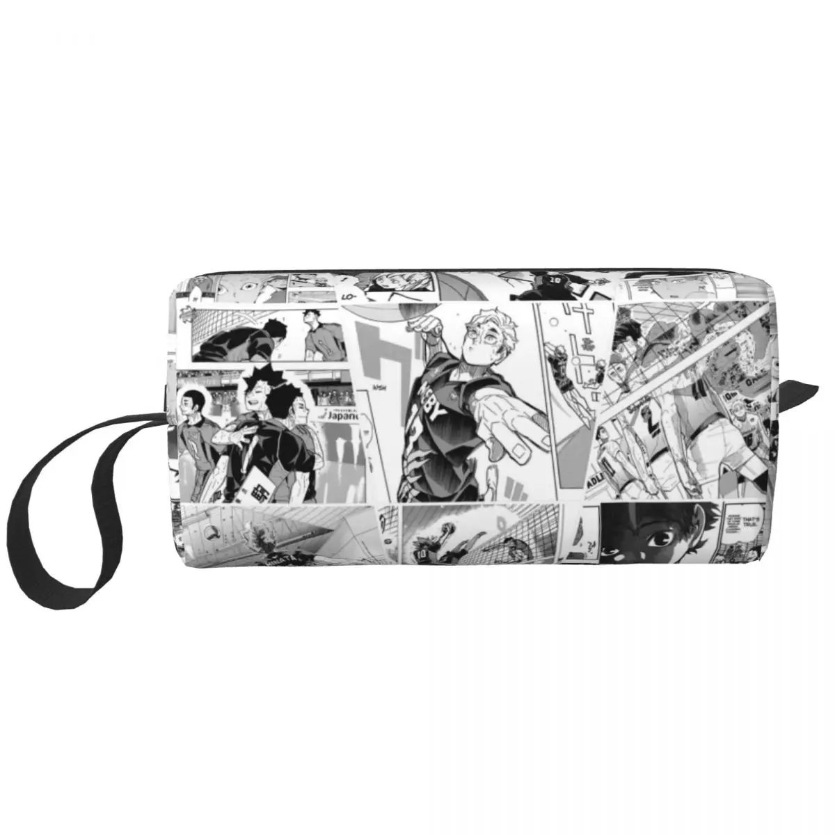 

Большая косметичка Haikyuu манга, водонепроницаемая сумка, дорожные косметички, японская косметичка для хранения для женщин