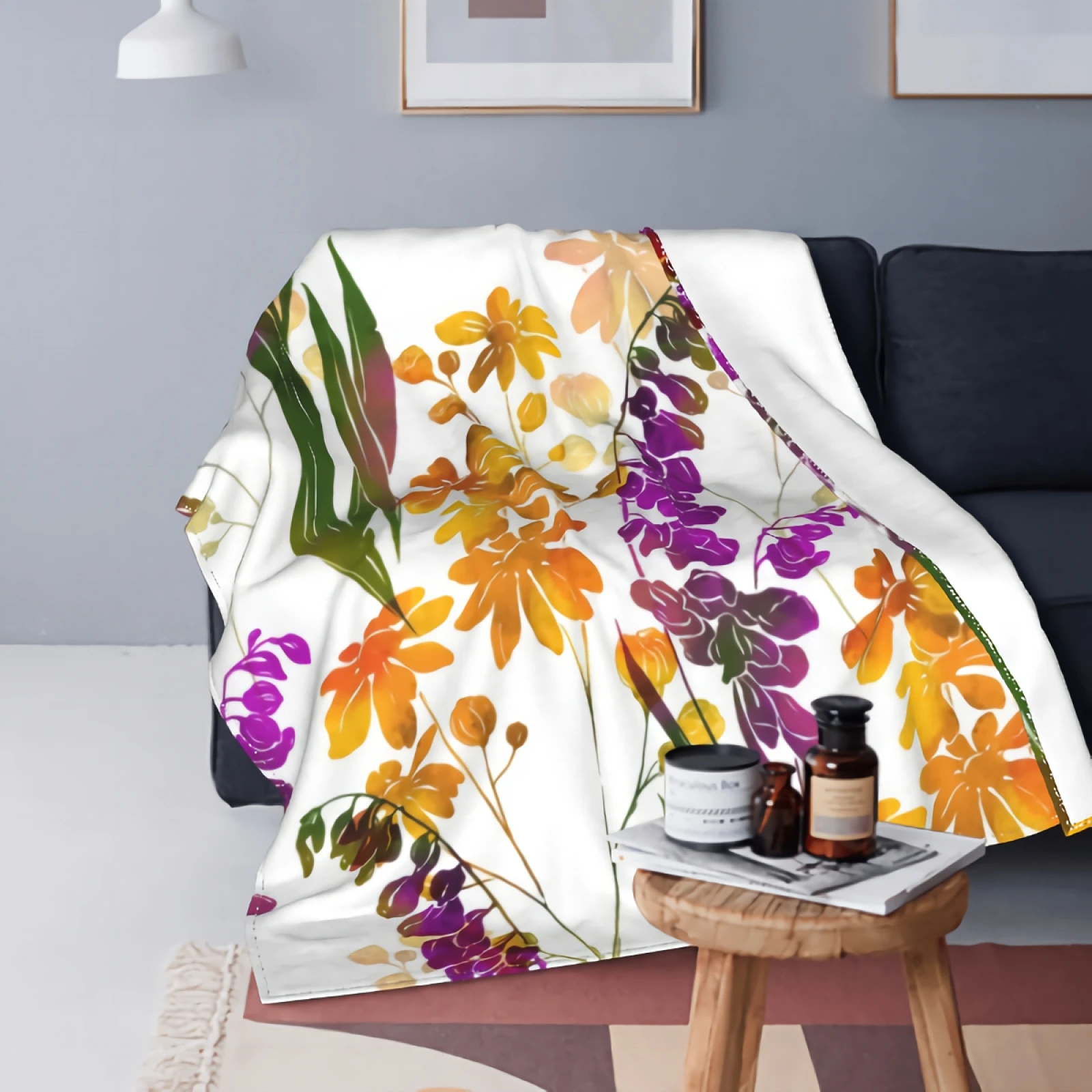 

Fleece Blanket Fuzzy Throw Blankets Kids or Adults for Crib Bed Couch Chair Four Seasons Living Room Travel Outdoor